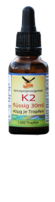 Vitamin K2 Vital MK-7 flüssig 1000 Tropfen, 40µg pro Tropfen MHD 02/24