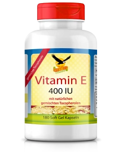 Vitamin E 400 IU Komplex natürlich, 180 Softgels