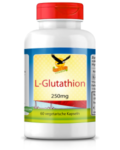 L-Glutathion 250mg als reduziertes Glutathion (GSH), 60 Kapseln