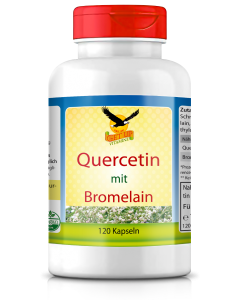 Quercetin Bromelain Komplex - Premium mit Japanischem Schnurbaum & Bromelain, 120 Kapseln