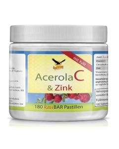 KauBar AcerolaC & Zink, 180 Pastillen