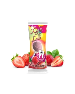 Xylit Lolli Erdbeere ohne Zucker