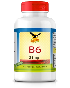 Vitamin B6 a 21mg, 100 veg. Kapseln