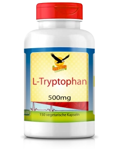 L-Tryptophan 500mg, 150 vegetarische Kapseln