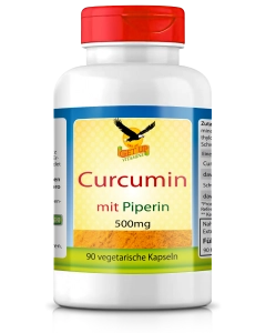 Curcumin mit Piperin a 500mg,  90 Vcaps