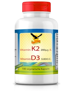 Vitamin K2 Vital MK-7 & Vitamin D3 100 veg. Kapseln