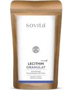Lecithin natürliches Granulat, 400g wiederverschließbarer Beutel 