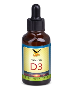 Vitamin D3 flüssig 1000IU, 1700 Tropfen pro Flasche