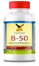 Vitamin B-50 Komplex/Niacinamid, 180 vegetarische Kapseln
