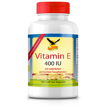 Vitamin E Full Spectrum 400 I.E., gemischte natürliche Tocopherole, 180 Weichkapseln