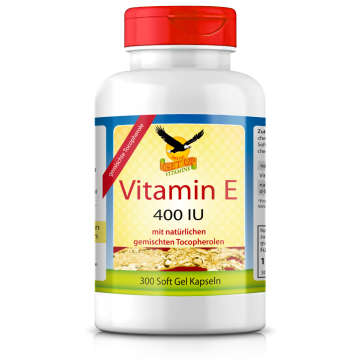 Vitamin E Full Spectrum 400 I.E., gemischte natürliche Tocopherole, 300 Weichkapseln