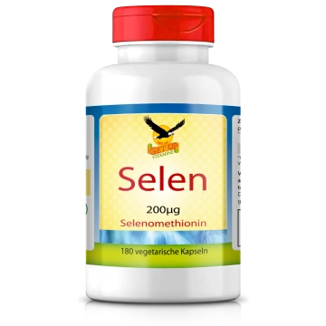 Selen a 200mcg als Methionine, 180 veg. Kapseln