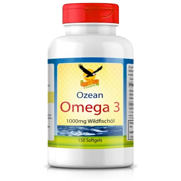 Ozean OMEGA 3   Wildfischöl a 1000mg, 150 Kapseln