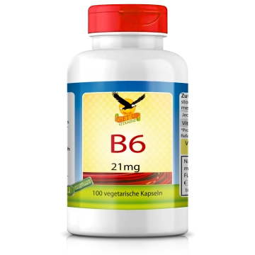 Vitamin B6 a 21mg, 100 veg. Kapseln