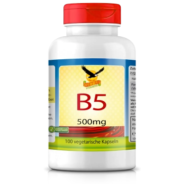 Vitamin B5 a 500mg, 100 Kapseln