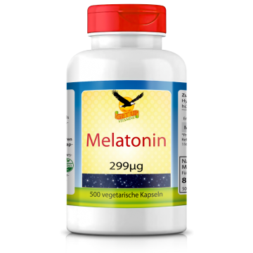 Melatonin a 299µg, 500 vegetarische Kapseln
