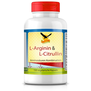 L-Arginin & L-Citrulin, 150 vegetarische Kapseln