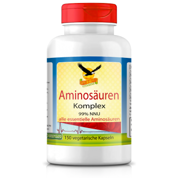 Amino Komplex - 8 essentielle Aminosäuren, 150 vegane Kapseln