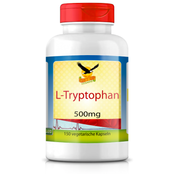 L-Tryptophan 500mg, 150 vegetarische Kapseln