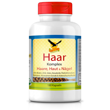Haar Komplex - Nährstoffe für Haare, Haut & Nägel, 180 Kapseln