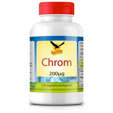 Chrom Picolinate a 200mcg, 120 vegetarische Kapseln