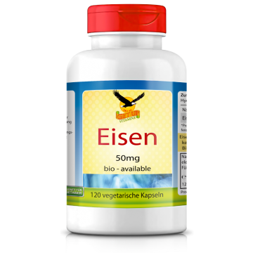 Eisen a 50mg, 120 vegetarische Kapseln