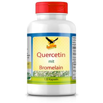 Quercetin Bromelain Komplex - Premium mit Japanischem Schnurbaum & Bromelain, 120 Kapseln