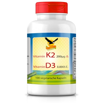 Vitamin K2 Vital MK-7 & Vitamin D3 100 veg. Kapseln