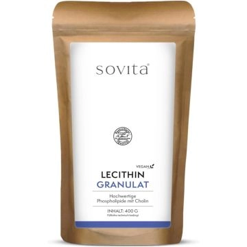 Lecithin natürliches Granulat, 400g wiederverschließbarer Beutel 
