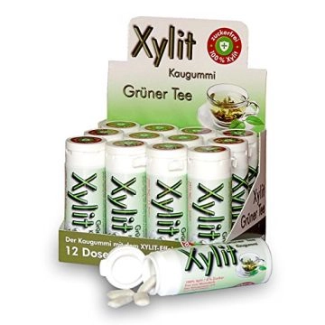 Xylit Kaugummi Grüner Tee, Dose mit 30 Stück