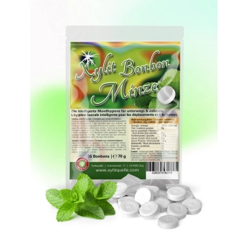 Xylit Bonbons Minz, 70gr Tüte