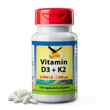 GetUP Vitamin D3 3000 IE + K2