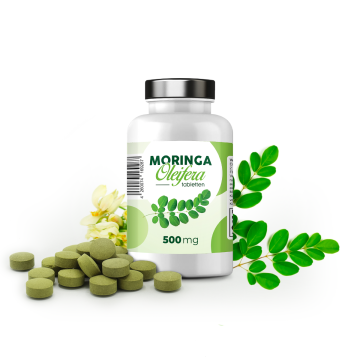 Moringa Oleifera Tabletten aus Blattpulver - 400 Tabs zu je 500mg (200g Dose)