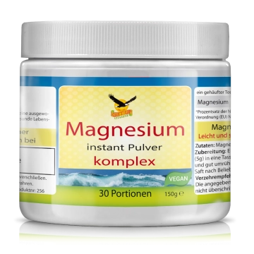Magnesium instant Pulver komplex, 150g/30 Portionen