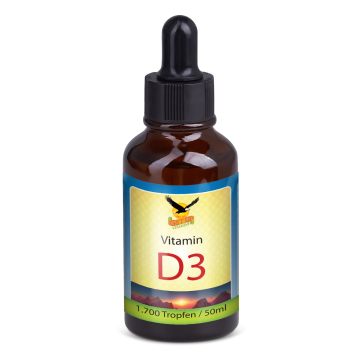 Vitamin D3 flüssig 1000IU, 1700 Tropfen pro Flasche