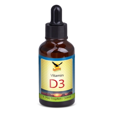 Vitamin D3 flüssig 1000IU, 1700 Tropfen pro Flasche